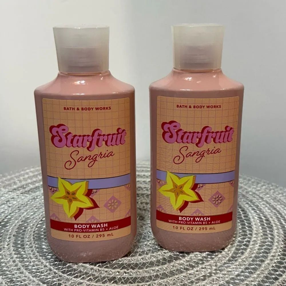 BBW Starfruit Sangria Body Wash Set of 2 NWT